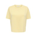 JDY Astra S/S Strik Pullover - Double Cream