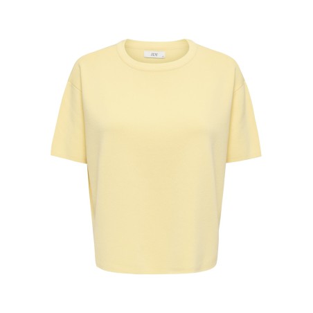 JDY Astra S/S Strik Pullover - Double Cream