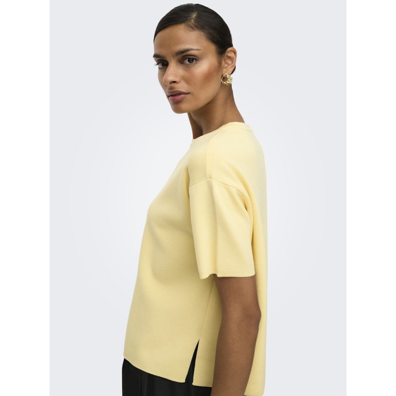 JDY Astra S/S Strik Pullover - Double Cream