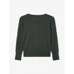 NAME IT KIDS pige - Vioni langærmet cardigan - Darkest Spruce