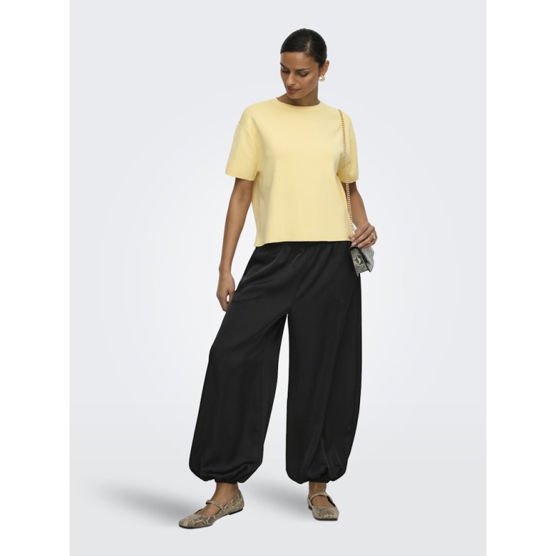 JDY Astra S/S Strik Pullover - Double Cream