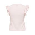 JDY Carice S/L Strik Top Med Flæser - Chalk Pink / Cloud Dancer