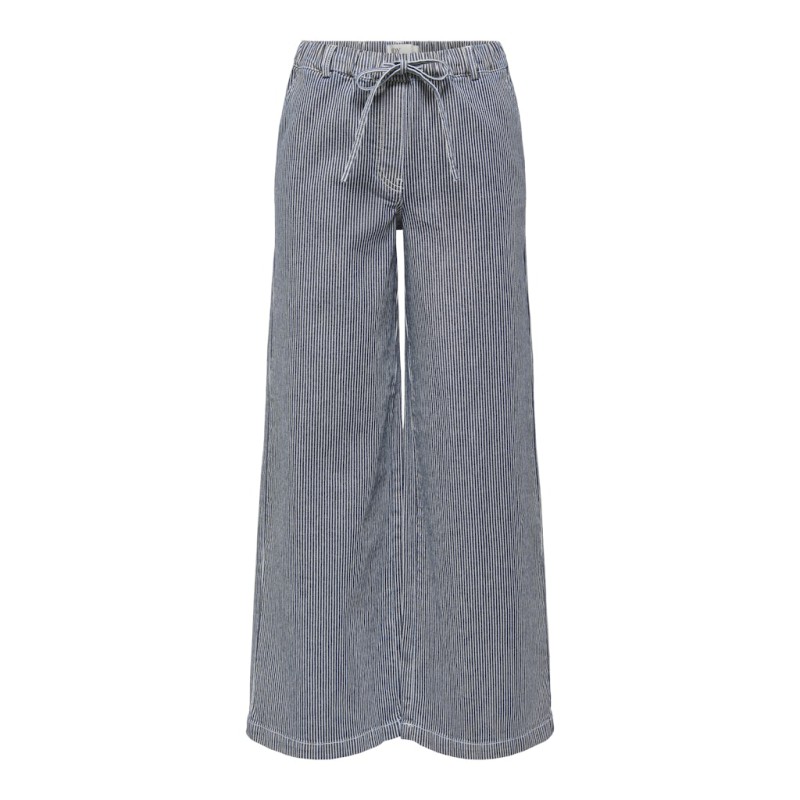 JDY Nikita MW Bredre Snøre Bukser - Black Iris