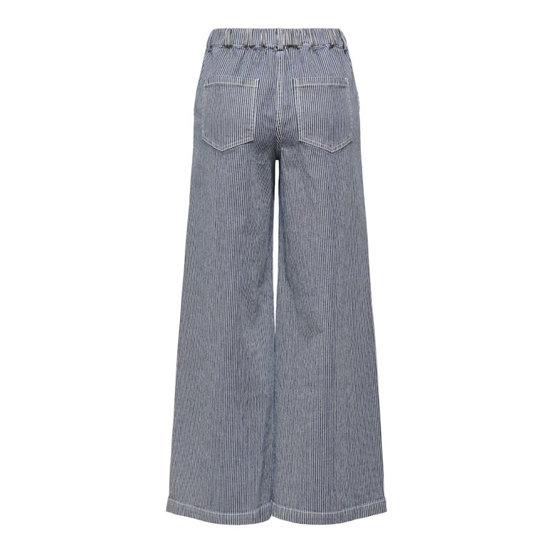 JDY Nikita MW Bredre Snøre Bukser - Black Iris