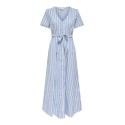 JDY Mio S/S Maxi Skjorte Kjole - Forever Blue