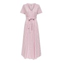 JDY Mio S/S Maxi Skjorte Kjole - Chalk Pink