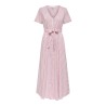 JDY Mio S/S Maxi Skjorte Kjole - Chalk Pink