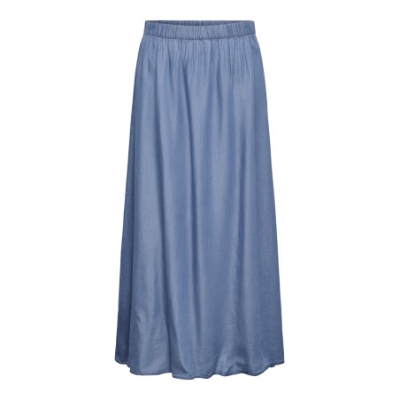 JDY Jasper MW Maxi Denim Nederdel - Medium Blue Denim