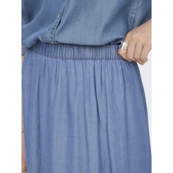 JDY Jasper MW Maxi Denim Nederdel - Medium Blue Denim