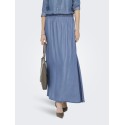 JDY Jasper MW Maxi Denim Nederdel - Medium Blue Denim