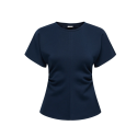 JDY Safina S/S Figursyet Top - Black Iris