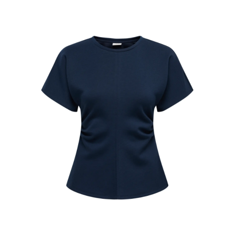 JDY Safina S/S Figursyet Top - Black Iris