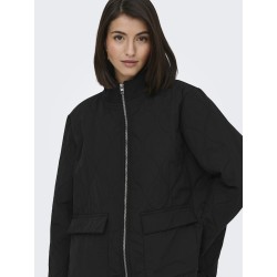 JDY Raya Quiltet Oversize Jakke - Sort