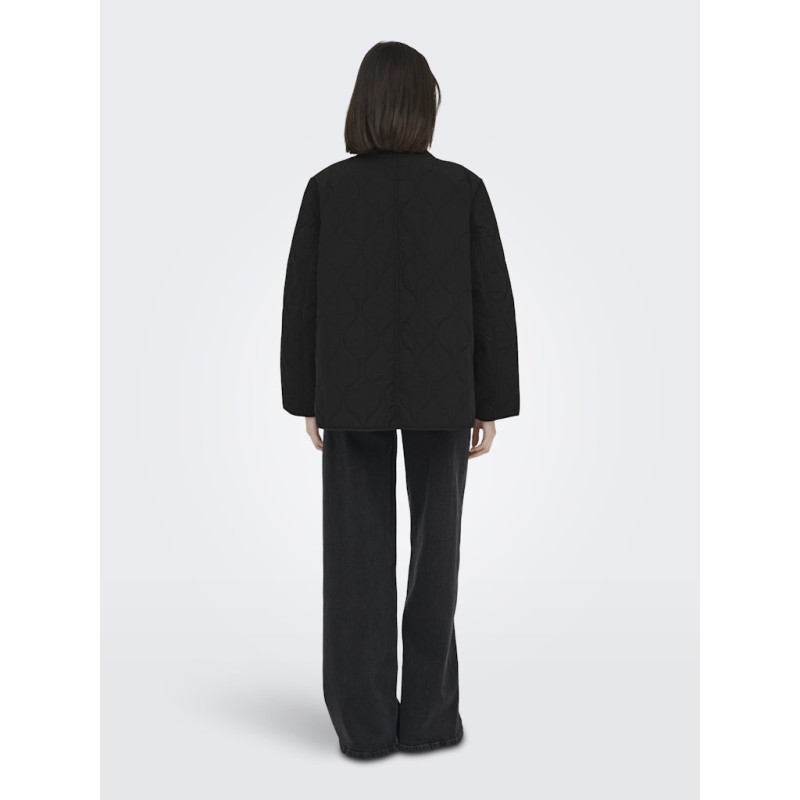 JDY Raya Quiltet Oversize Jakke - Sort