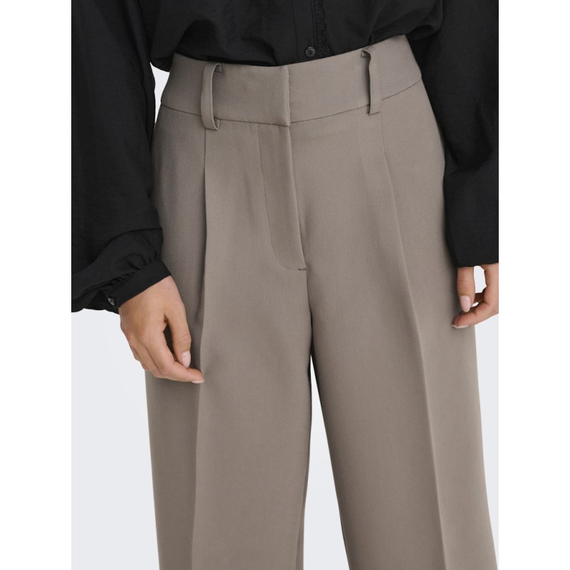 JDY Cille HW Brede Bukser - Driftwood