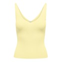 JDY Nanna S/L Strik Top - Pastel Yellow