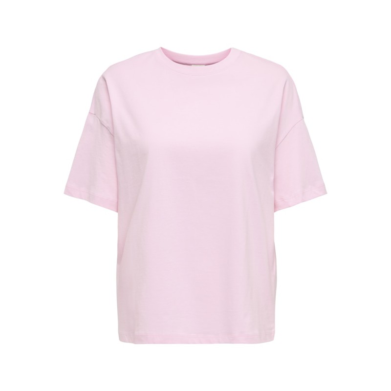 JDY Carla S/S OVersize T-shirt - Pink Lady