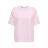 JDY Carla S/S OVersize T-shirt - Pink Lady