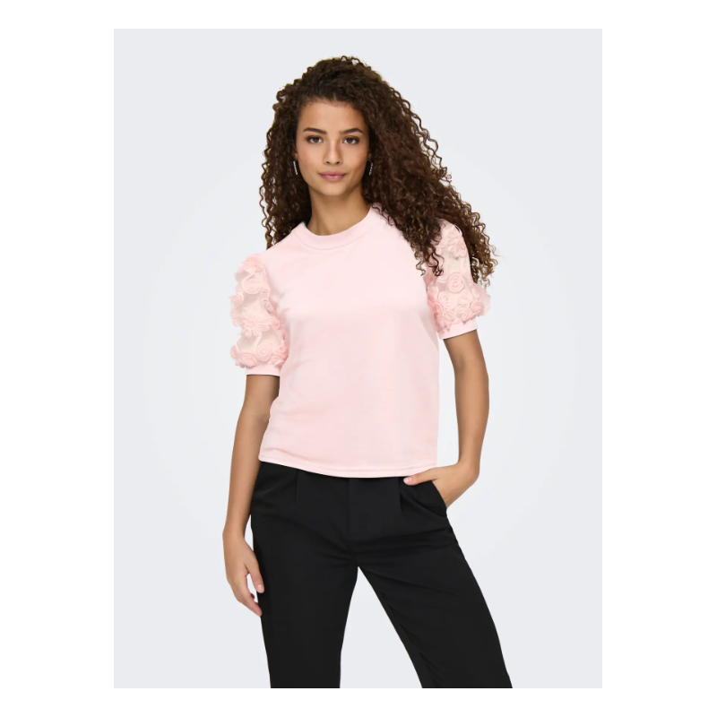 JDY Fairview Sweat Top - Chalk Pink