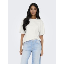 JDY Fairview Sweat Top - Cloud Dancer