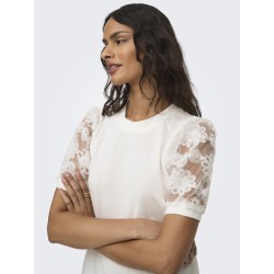 JDY Fairview Sweat Top - Cloud Dancer