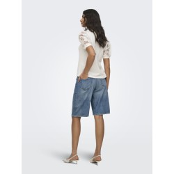 JDY Fairview Sweat Top - Cloud Dancer