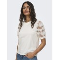 JDY Fairview Sweat Top - Cloud Dancer