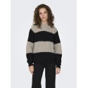 JDY Zoey Raglan Strik - Chateau Gray/Black