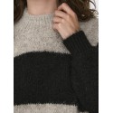 JDY Zoey Raglan Strik - Chateau Gray/Black