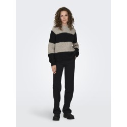 JDY Zoey Raglan Strik - Chateau Gray/Black