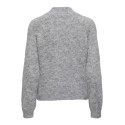 JDY Zoey Life Strik Pullover Med Sløjfe - Light Grey Melange
