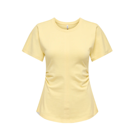 ONLY Marie Ruching T-shirt - Sunlight