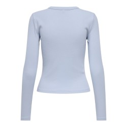 ONLY Val L/S O-Neck Top - Soft Chambray