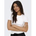 ONLY Val S/S Rund Hals T-shirt - bright White