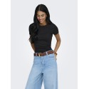 ONLY Val S/S Rund Hals T-shirt - Sort