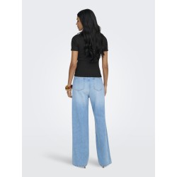 ONLY Val S/S Rund Hals T-shirt - Sort