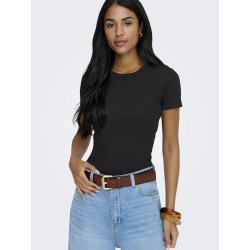 ONLY Val S/S Rund Hals T-shirt - Sort