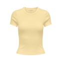 ONLY Val S/S Rund Hals T-shirt - Sunlight