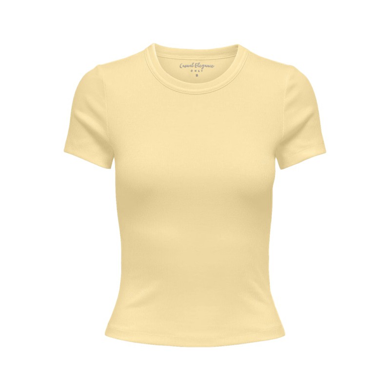 ONLY Val S/S Rund Hals T-shirt - Sunlight