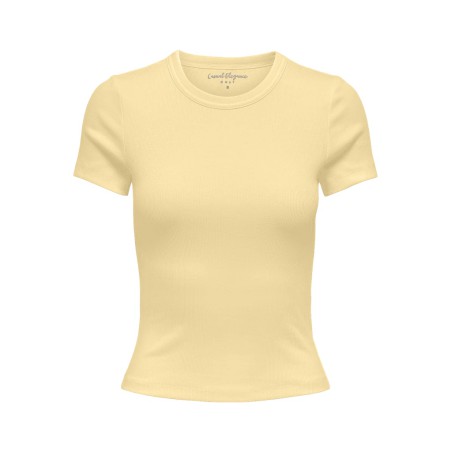ONLY Val S/S Rund Hals T-shirt - Sunlight