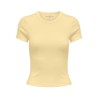 ONLY Val S/S Rund Hals T-shirt - Sunlight