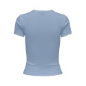 ONLY Val S/S Rund Hals T-shirt - Soft Chambray