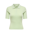 JDY Salsa S/S Polo Top - Sea Foam