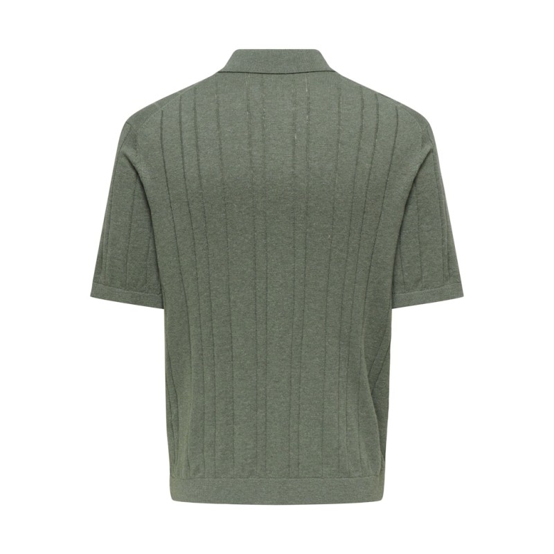 ONLY & SONS Sofus S/S Strik Polo - Agave Green