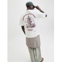 JACK & JONES Maine S/S bag Print T-shirt - Cloud Dancer