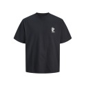 JACK & JONES Maine S/S bag Print T-shirt - Sort