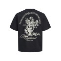 JACK & JONES Maine S/S bag Print T-shirt - Sort