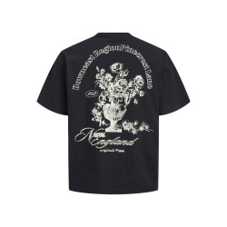 JACK & JONES Maine S/S bag Print T-shirt - Sort