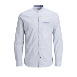 JACK & JONES Junior Toby L/S Skjorte - Cloud Dancer