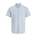 JACK & JONES Junior Breeze Hør S/S Skjorte - Celestial Blue